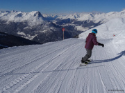 Sandra auf der Piste, Tscheyeck, Nauders (A), 12.02.2016