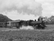 B 3/4 1367 auf der ehemaligen Bahnstrecke Niederglatt - Otelfingen "Schipkapass" bei Oberhasli, 12.09.2021