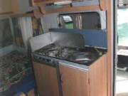 Der Küchenblock. Hier kochen wir, wenn das Wetter mal nicht zum grillieren einlädt.