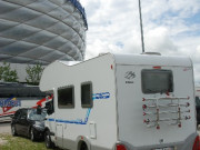Stellplatz Allianz Arena, München (DE), August 2014
