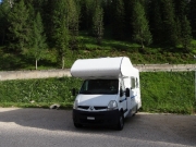 Parkplatz Cinque Torri, Cortina d`Ampezzo (IT), Juli 2023